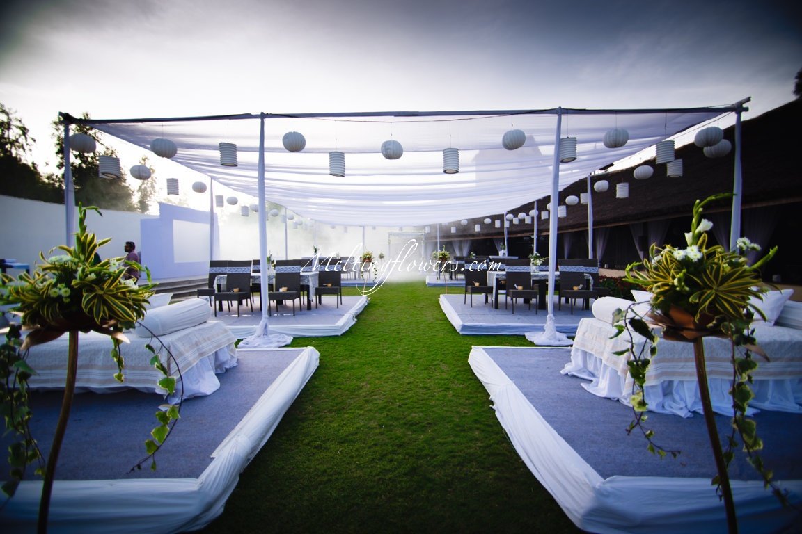 Showroom inauguration in Bangalore Pearly White theme