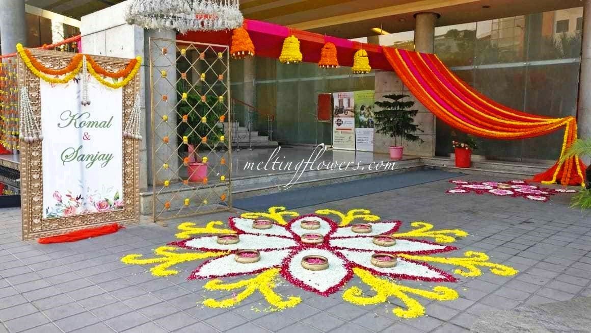 Boost Your Decor With Floral Rangoli
